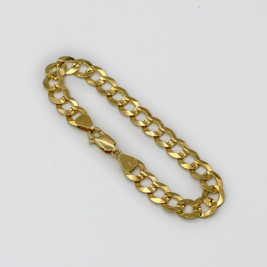14K Cuban Bracelet Yellow Gold