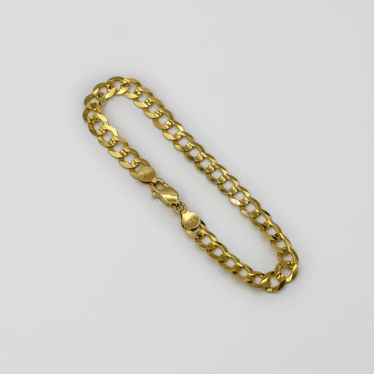 14K Cuban Bracelet Yellow Gold