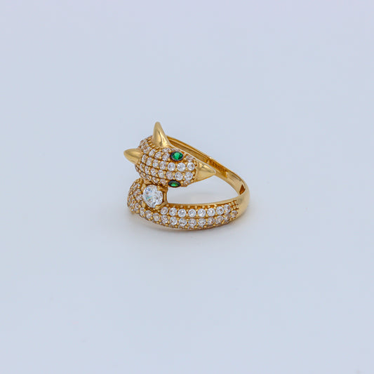 14K Dolphin Ring Yellow Gold