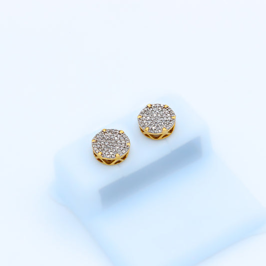 14K VS Diamond Earrings Yellow Gold